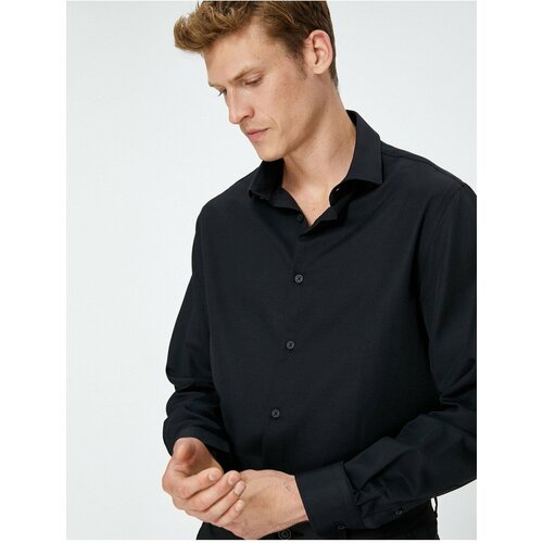 Koton Basic Shirt Long Sleeved Classic Collar Buttoned Non Iron Cene