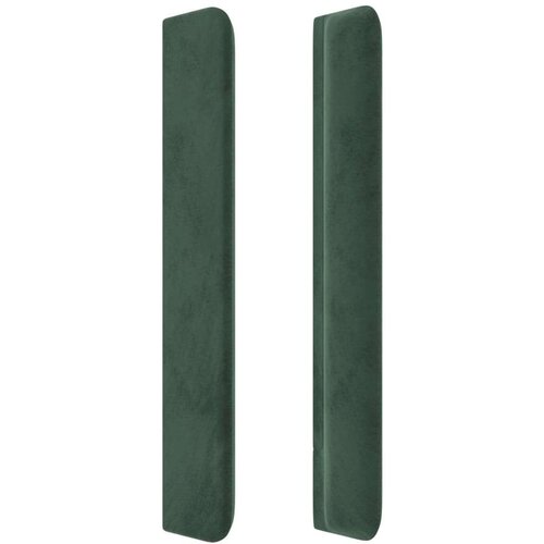  Uzglavlje tamnozeleno 203 x 16 x 118/128 cm bar&amp;scaron;unasto Slike