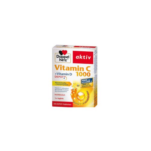 Doppelherz Vitamin C 1000mg + Vitamin D 800 IJ Slike