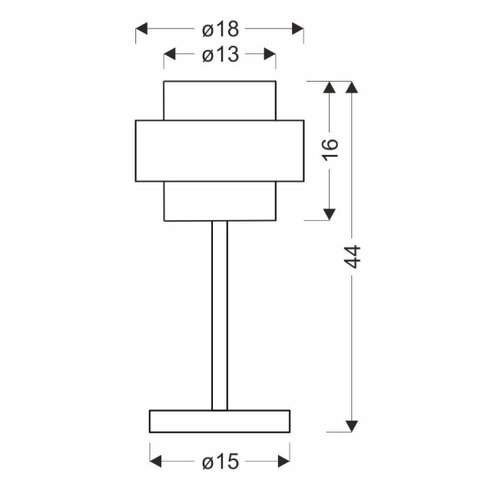  Stona lampa SPIEGA 1xE27/60W/230V zlatna/crna Slike