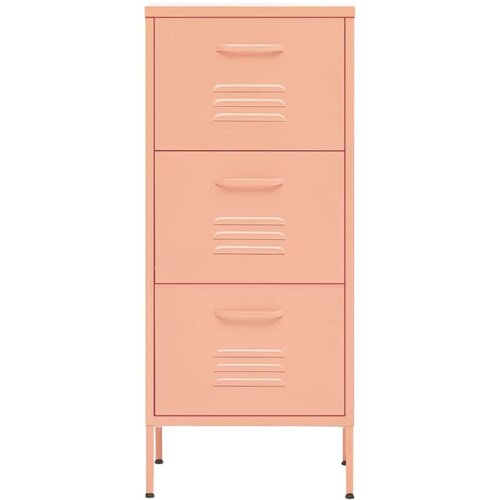 VidaXL Omara za shranjevanje roza 42,5x35x101,5 cm jeklo Slike