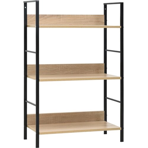 VidaXL knjižna polica 3-nadstropna hrast 60x27,6x90,5 cm iverna plo&amp;scaron;ča Slike