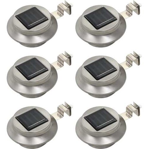  Zunanje solarne svetilke LED 6 kosov okrogle 12 cm bele Cene