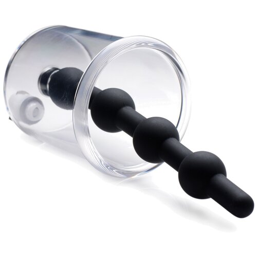 Tom of Finland Rose Bud Cylinder with Beaded Silicone Insert Black Slike