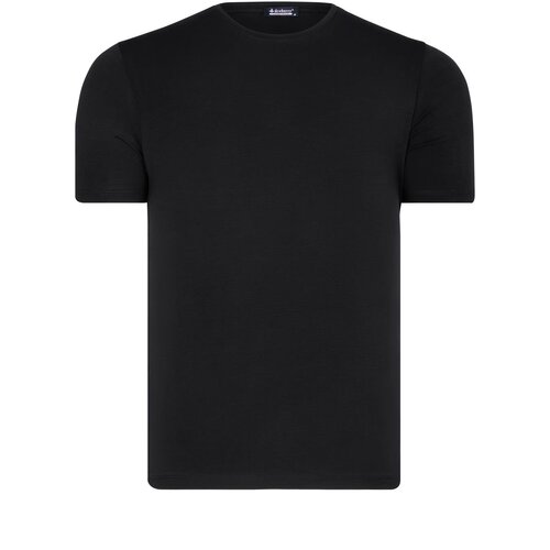Dewberry T8569 BIKE COLLAR MEN&amp;#039;S T-SHIRT-PLAIN BLACK Slike