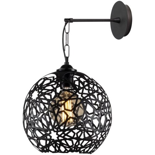 Opviq Zidna lampa FELLINI metalna crna 25 x 30 cm, E27 40 W, Fellini - MR - 710 Slike