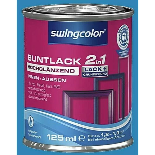 SWINGCOLOR Barvni lak 2v1 Swingcolor (nebeško modra, sijaj, 125 ml)