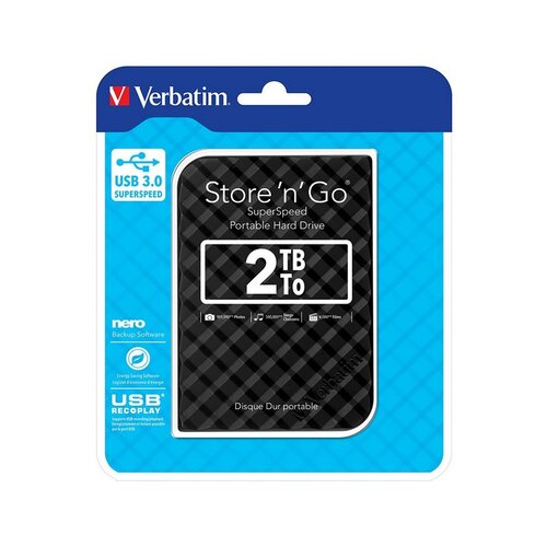 Verbatim HDD 2TB Black Kocka (53195) Cene