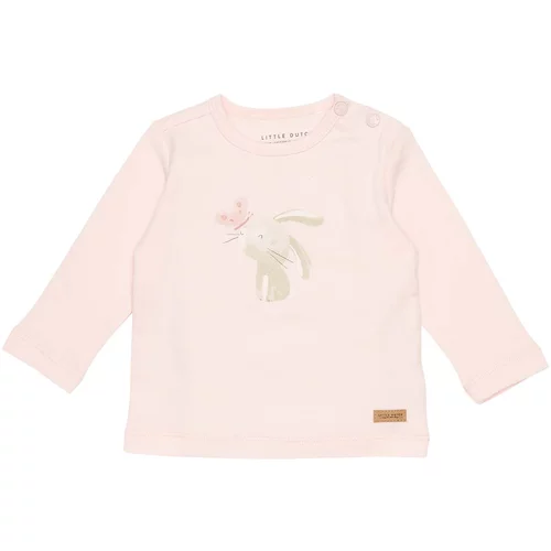 Little dutch otroška majica z dolgimi rokavi bunny butterfly pink