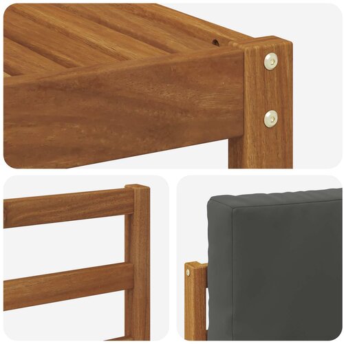  Set vanjskih sofa 6 kom. Prirodna i antracit Slike