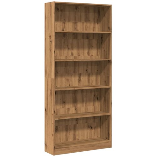 Maison Chic Knjižna omara - Knjižni regal artisan hrast 80x24x176 cm inženirski les, (21725686) Slike