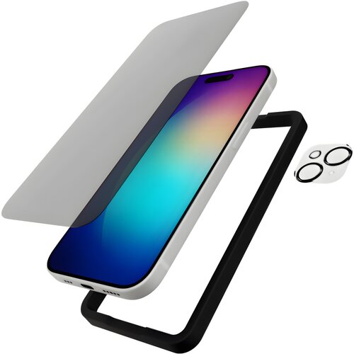 Tech 21 za&scaron;titni set - futrola, za&scaron;titno staklo Privacy, staklo za kameru - za Apple iPhone 15 Plus - Crna Cijene