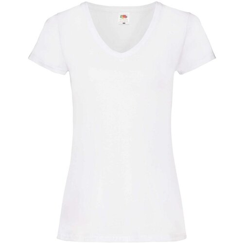 Fruit Of The Loom White v-neck Women's T-shirt Valueweight Slike