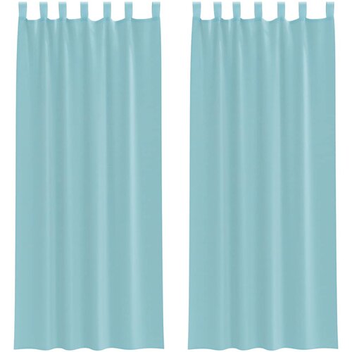 vidaXL Voile zavese z zankami 2 kosa turkizne 140x260 cm, (5000297287) Cene