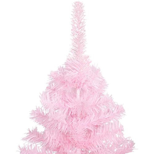  Umjetno osvijetljeno božićno drvce s kuglicama rozo 180 cm PVC Slike
