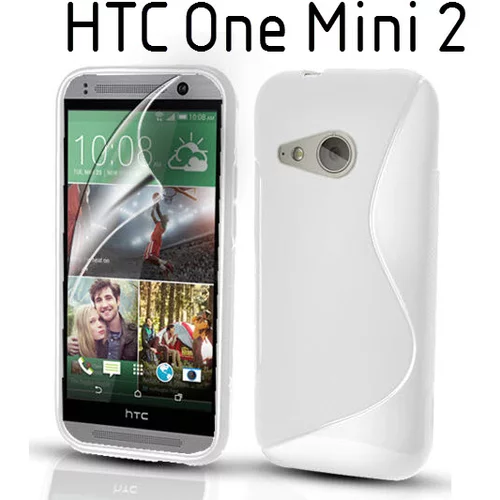  Gumijasti / gel Sline etui za HTC One Mini 2 - beli