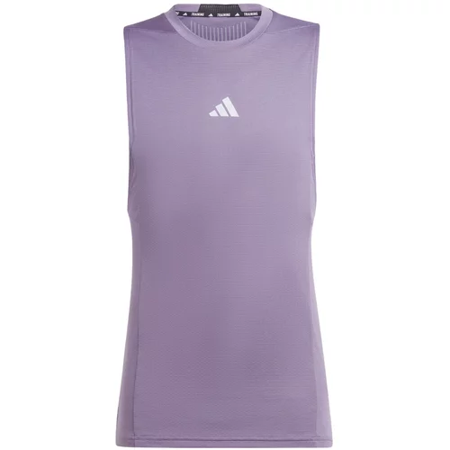 Adidas Tehnička sportska majica svijetloljubičasta / bijela