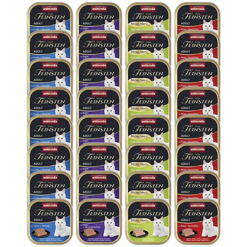 Animonda Mije&amp;scaron;ano pakiranje vom Feinsten Adult 32 x 100 g - Riblja i mesna raznolikost (4 vrste) Slike