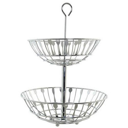Posuda za Voće DKD Home Decor Srebrna Metal Plastika 28 x 28 x 40 cm Cijene
