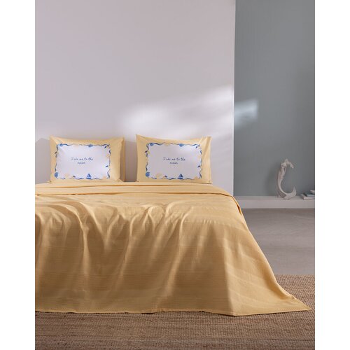 Madame coco Set letnje posteljine Mathilda, Dvokrevetni, Pique, Žuti Cene