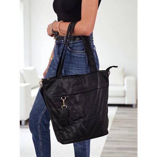 Resti Aurora Maxima Milano Shopper Bag A4 made of ecological leather black elegant Slike
