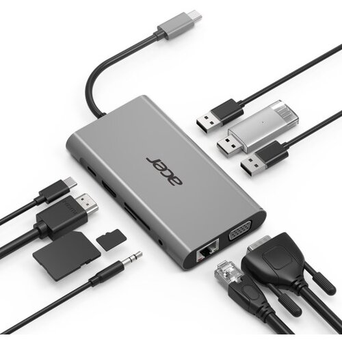 Acer HP.DSCAB.002 laptop dock /port replicator USB 3.2 Gen 1 (3.1 Gen 1) Type-C Silver Cijene