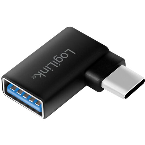Logilink USB 3.2 Gen1 Type-C adapter, C M to USB-A F, 90 angled, black, AU0055 Cene