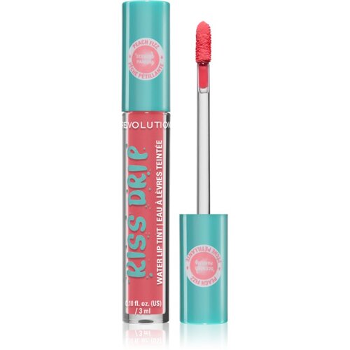 Revolution Kiss Drip Water Lip Tint dugotrajno sjajilo za usne nijansa Peach Fizz 4 ml Slike