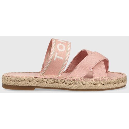 Tommy Hilfiger Natikači SEASONAL WEBBING SANDAL ženski, roza barva, FW0FW07181 Slike