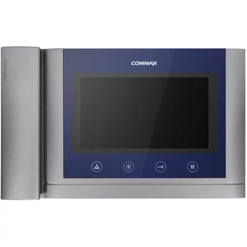 Commax CDV-70MHM sivo-plava - verzija 230Vac - videofon 7", CVBS, sa slušnim aparatom, video kaseta, 2 ulaza