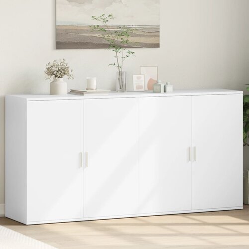 VidaXL Komoda 2 kom bijeli 79x38x80 cm od konstruiranog drva Slike