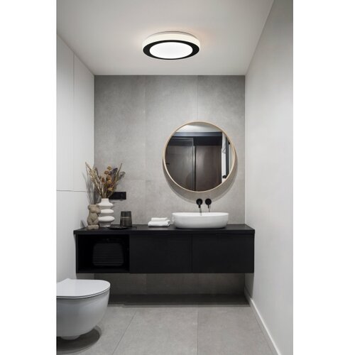 Eglo Carpi zidna/stropna, Led, 11w, 950lm, ip44, prom 300, crna/bijela/čelik/plastika Slike