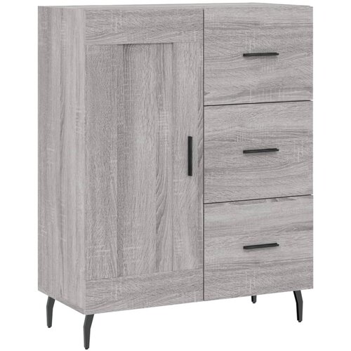  Visoka komoda siva sonome 69,5x34x180 cm od konstruiranog drva Slike