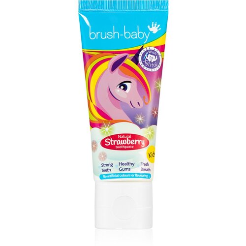 Brush Baby Natural Strawberry zobna pasta za otroke z jagodnim okusom od 3 let 50 ml Cene