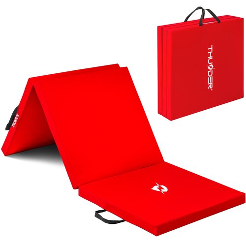 THUNDER Gimnastična zložljiva podloga za vadbo vzmetnica – trda, nedrseča, 180×60×5 cm ® MG-02-RED, (5000093911) Cene