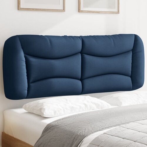 VidaXL Vzglavna stranica modra 120 cm blago Slike