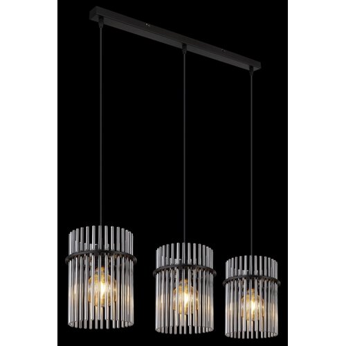 Globo 15698-3H - visilica na sajli gorley 3xE27/60W/230V, crni Slike