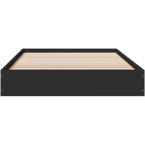 VidaXL Okvir za krevet crni 75 x 190 cm od konstruiranog drva Slike
