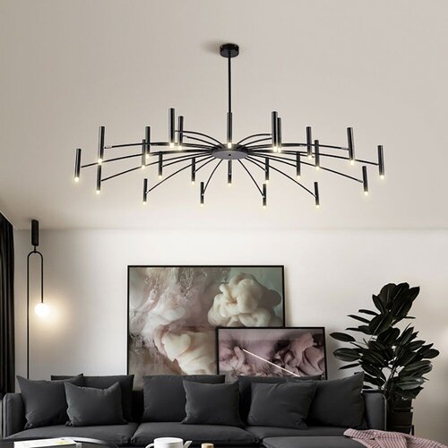 Toolight stropna svjetiljka sa staklenom kuglom APP1196-15CP black Slike