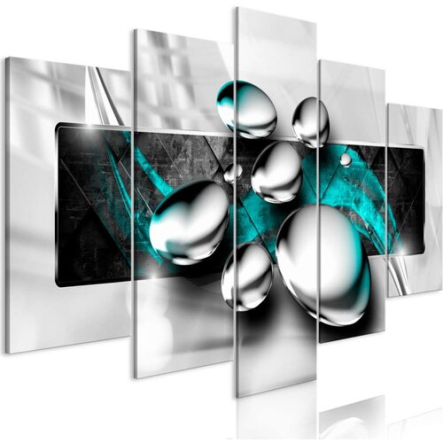  Slika - Shiny Stones (5 Parts) Wide Turquoise 100x50 Slike