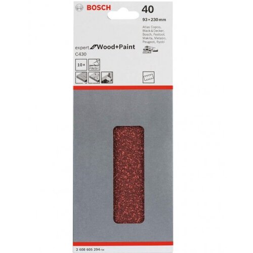 Bosch brusni list C430, pakovanje od 10 komada 93 x 230mm. P40 Cene