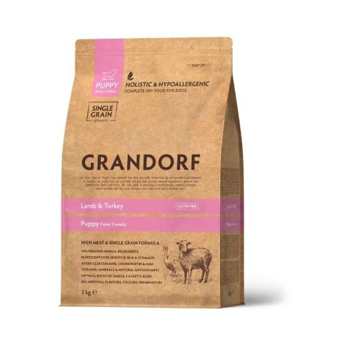 Grandorf Dog Puppy Jagnjetina & Ćuretina 3kg Cene
