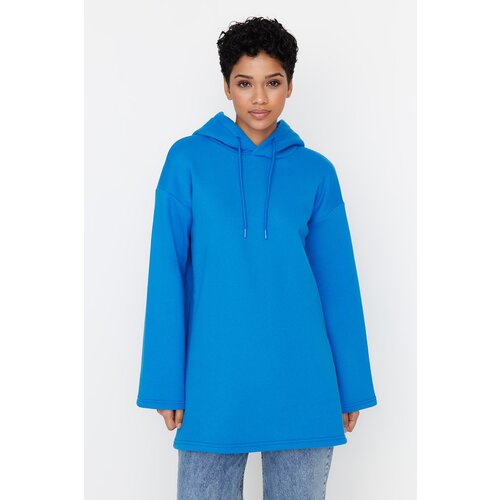 Trendyol Sweatshirt - Blue - Regular Slike