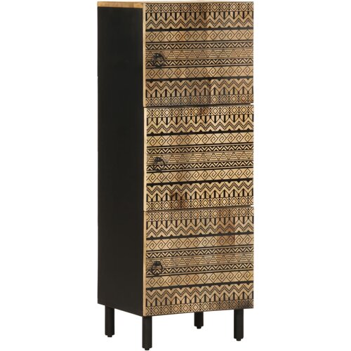 VidaXL Highboard 40x33,5x110 cm Masivni neobdelan les Mango, (21832918) Slike