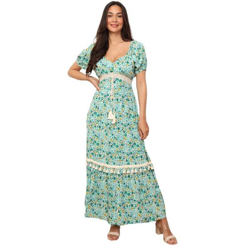 La Modeuse Dolge obleke 71033_P166500 Zelena Cene