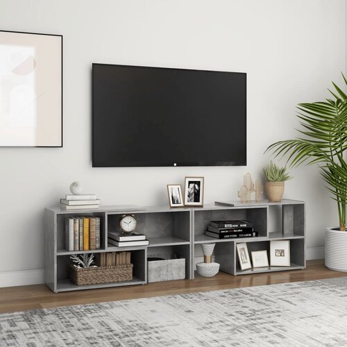 TV ormarić boja betona 149 x 30 x 52 cm konstruirano drvo Cene