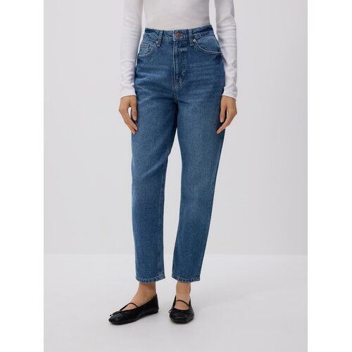 Reserved Mom fit traperice - plava Cene