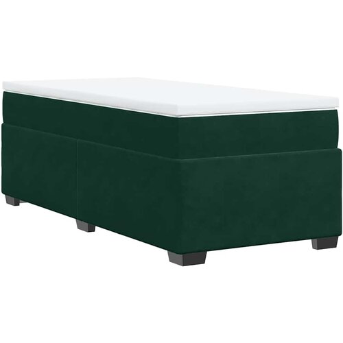 Box spring krevet s madracem tamnozeleni 90x190 cm bar&amp;scaron;unasti Slike