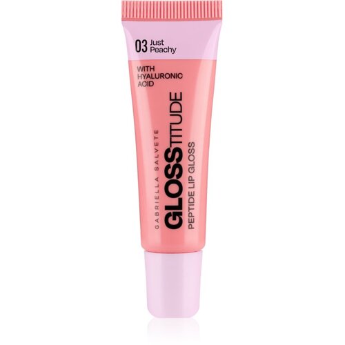 Gabriella Salvete Glosstitude Peptide Lip Gloss vlažilni sijaj za ustnice odtenek 03 Just Peachy 10 ml Cene