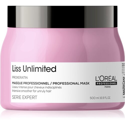 L&amp;acute;Or&amp;eacute;al Paris Serie Expert Liss Unlimited maska za zaglađivanje za neposlu&amp;scaron;nu kosu 500 ml Slike